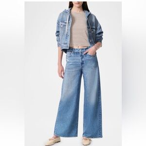 rag & bone Light Blue Flare & Wide Leg Jeans